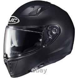 Hjc I70 Plain Matt Black Motorcycle Motorbike Bike Sports Touring Helmet