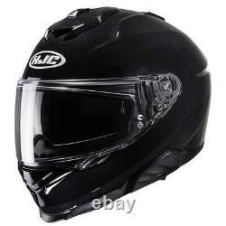 Hjc I71 Gloss Black Full Face Motorcycle Motorbike Bike Sports Touring Helmet