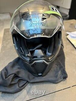 Icon Airflite Quicksilver Full Face Motorcycle Motorbike Helmet Silver
