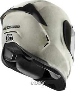 Icon Airframe Pro Construct Full Face Motorcycle Motorbike Helmet White