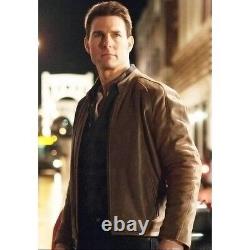 Jack Reacher Tom Cruise Brown Leather Jacket