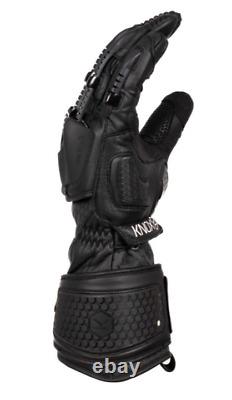 Knox Handroid MK5 Men's Motorcycle Gloves Black Motorbike Bike Sport Track