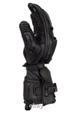 Knox Handroid MK5 Men's Motorcycle Gloves Black Motorbike Bike Sport Track