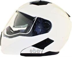 LARGE Viper RSV555 White Flip Up Motorcycle Motorbike Helmet