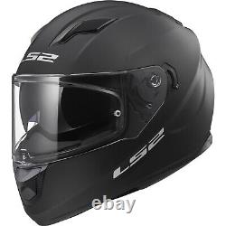 LS2 FF320 Stream Evo Solid Motorcycle Helmet & FREE Visor Motorbike Bike Crash