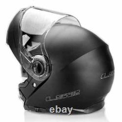 LS2 FF325 Strobe Matt Black Flip Front Open Face Motorbike Scooter Helmet NEW