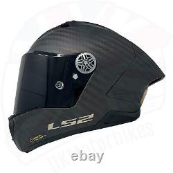 LS2 FF805 Thunder FIM Carbon Fibre Full Face Motorcycle Helmet Track Bike Racing