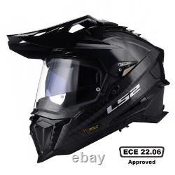 LS2 MX701 Explorer Carbon Dual Sport Motorcycle Helmet Off Road Motocross Bike