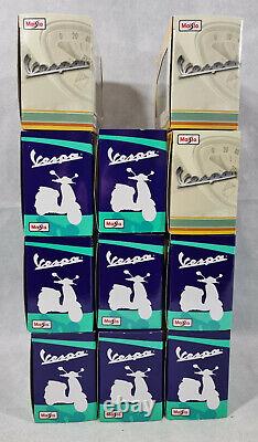 Large Collection Maisto 1.18 Scale Vespa, Vespa Motorbikes, BNIB, Collectable