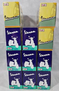 Large Collection Maisto 1.18 Scale Vespa, Vespa Motorbikes, BNIB, Collectable