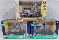 Large Collection Maisto 1.18 Scale Vespa, Vespa Motorbikes, BNIB, Collectable