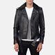 Leather Classic Motorcycle Men's Jacket