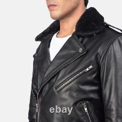 Leather Classic Motorcycle Men's Jacket