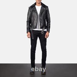 Leather Classic Motorcycle Men's Jacket