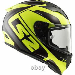 Ls2 Ff323 Arrow C Sting Black Motorcycle Motorbike Racing Helmet Hi-vis Yellow