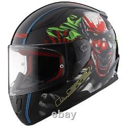 Ls2 Ff353 Rapid II Full Face Motorbike Helmet Matt Black Nardo Grey Happy Dreams