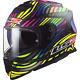 Ls2 Ff800 Storm Dual Visor Acu Gold Full Face Motorbike Helmet Rainbow Power