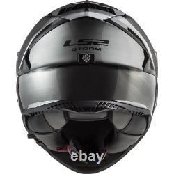 Ls2 Ff800 Storm Dual Visor Acu Gold Full Face Motorcycle Motorbike Helmet