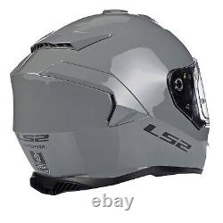 Ls2 Ff800 Storm Plain Motorcycle Bike Helmet Nardo Grey New