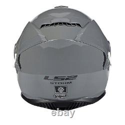 Ls2 Ff800 Storm Plain Motorcycle Bike Helmet Nardo Grey New