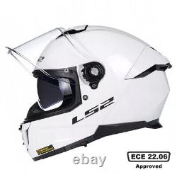 Ls2 Ff808 Dual Visor Acu Full Face Stream Ece22.06 Motorcycle Bike Crash Helmet