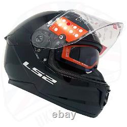 Ls2 Ff808 Dual Visor Acu Full Face Stream Ece22.06 Motorcycle Bike Crash Helmet