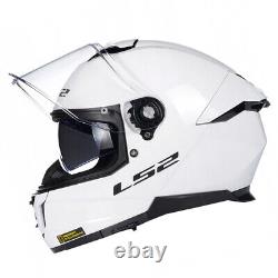 Ls2 Ff808 Dual Visor Acu Full Face Stream Ece22.06 Motorcycle Bike Crash Helmet