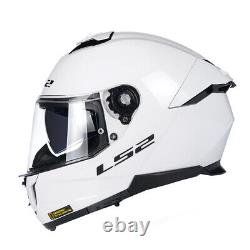 Ls2 Ff808 Dual Visor Acu Full Face Stream Ece22.06 Motorcycle Bike Crash Helmet