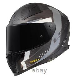 Ls2 Ff811 Vector II Carbon Fibre Ece22.06 Dual Visor Full Face Motorbike Helmet