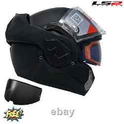 Ls2 Ff906 Advant Noir Full Face Modular Flip Front Motorcycle Ece Bike Helmet