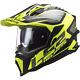 Ls2 Mx701 Explorer Fibreglass Dual Visor Adventure Motorbike Helmet Alter Yellow