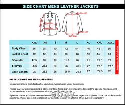 Men Motorcycle Biker Distressed Leather Vest Anarchy Club Gun Pocket