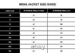 Men's Brando Leather Fashion Jacket Motorbike Marlon Biker Style Jacket