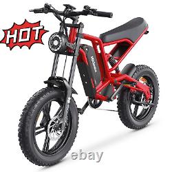 Men's Electric Bike 1200Wa Mountain Electric Bike 48V Hiking Motorbike 15.6AH