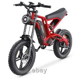 Men's Electric Bike 1200Wa Mountain Electric Bike 48V Hiking Motorbike 15.6AH