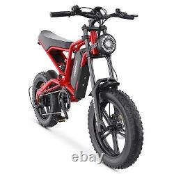 Men's Electric Bike 1200Wa Mountain Electric Bike 48V Hiking Motorbike 15.6AH