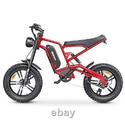 Men's Electric Bike 1200Wa Mountain Electric Bike 48V Hiking Motorbike 15.6AH