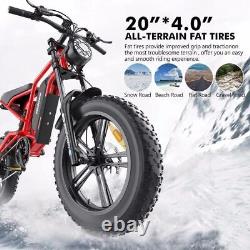 Men's Electric Bike 1200Wa Mountain Electric Bike 48V Hiking Motorbike 15.6AH