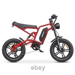 Men's Electric Bike 1200Wa Mountain Electric Bike 48V Hiking Motorbike 15.6AH