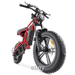 Men's Electric Bike 1200Wa Mountain Electric Bike 48V Hiking Motorbike 15.6AH