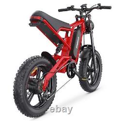 Men's Electric Bike 1200Wa Mountain Electric Bike 48V Hiking Motorbike 15.6AH