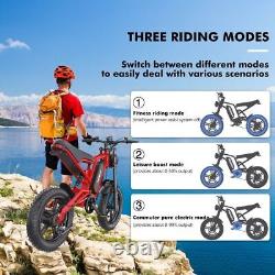 Men's Electric Bike 1200Wa Mountain Electric Bike 48V Hiking Motorbike 15.6AH