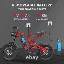 Men's Electric Bike 1200Wa Mountain Electric Bike 48V Hiking Motorbike 15.6AH