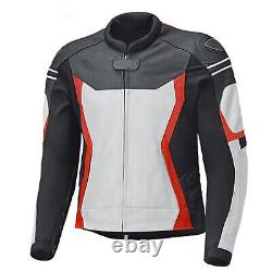 Men's Motorbike Motorcycle Jacket Real Leather Cowhide Waterproof CE Armours New