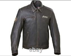 Men's New Indian Motorcycle Brown Distressed Cowhide Leather Biker Jacket