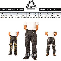 Mens Adventure Trouser Guard Motorcycle Motorbike Rider Ce Textile Touring Pant