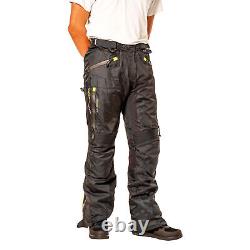 Mens Adventure Trouser Guard Motorcycle Motorbike Rider Ce Textile Touring Pant