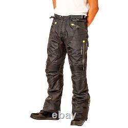 Mens Adventure Trouser Guard Motorcycle Motorbike Rider Ce Textile Touring Pant