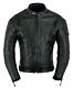 Mens Large Vent Motorbike Leather Jacket, Motorcycle Jacket