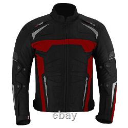 Mens Motorbike Racing Cordura Suit Waterproof Armoured Motorcycle Jacket Trouser